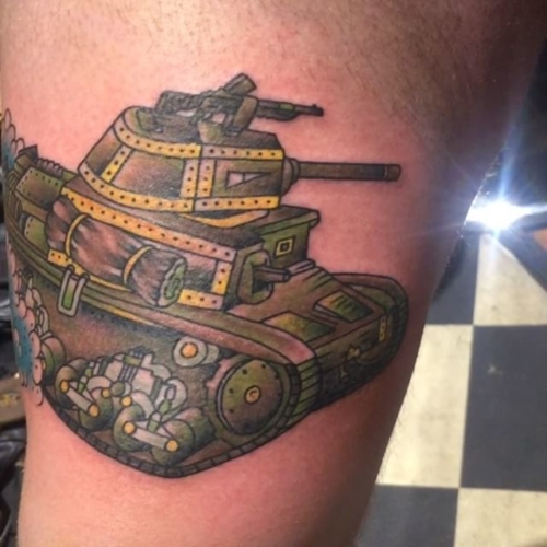 Sweet tank I tattooed on mike a bit ago🙌🏼#smokemdead #steadfasttattoo
.
.
.
.
.
((¥))
#tanktattoo #tattoos #btattooing #blackworkerssubmission #iblackwork #blackwork #blackworkers #inkstinctsubmission #blacktraditionals #BLACKTATTOOMAG #blxckink #tttism #TTTpublishing #greatattoo #blackflashwork #TattooLife #darkartists #blackworkershero #wiilsubmission #traditionaltattoo #onlythedarkest #blackandgrey #occultarcana #tattoolife #oldlines #TAOT #nowash