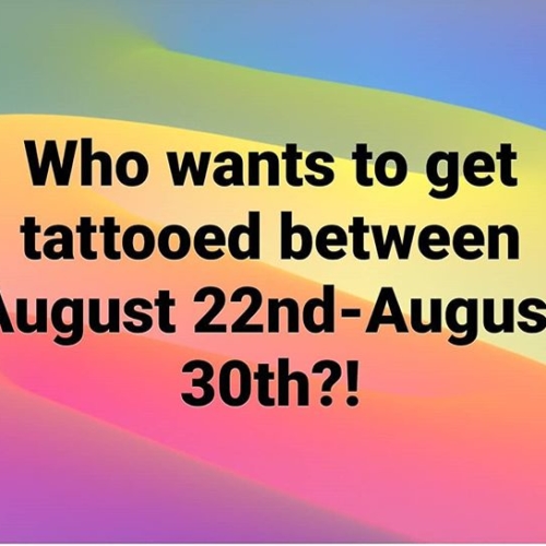 I'm going to be breifly taking tattoo appointments from previous clients. So if I have tattooed you before and you would like to get tattooed, your chance to do it will be August 24th through August 31st. I may also add some more dates eventually, but for now thats where I'm at. If you are interested in setting something up, please shoot me a private message ✌😁