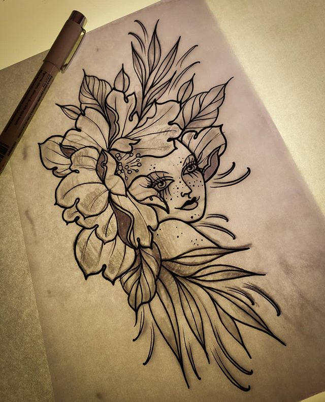 I would love to tattoo this. Preferably black n grey. DM or email Deweyrice87@gmail.com to book an appointment.