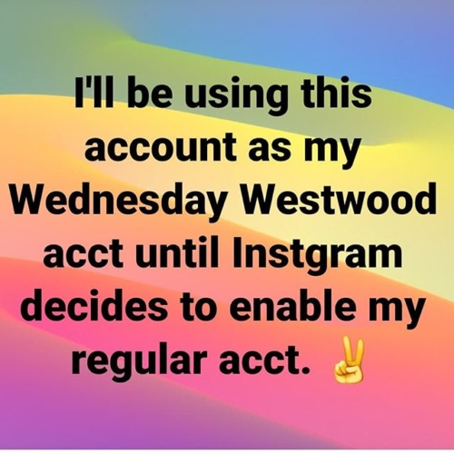 And when do you think that will be @instagram??!! @wednesday_westwood